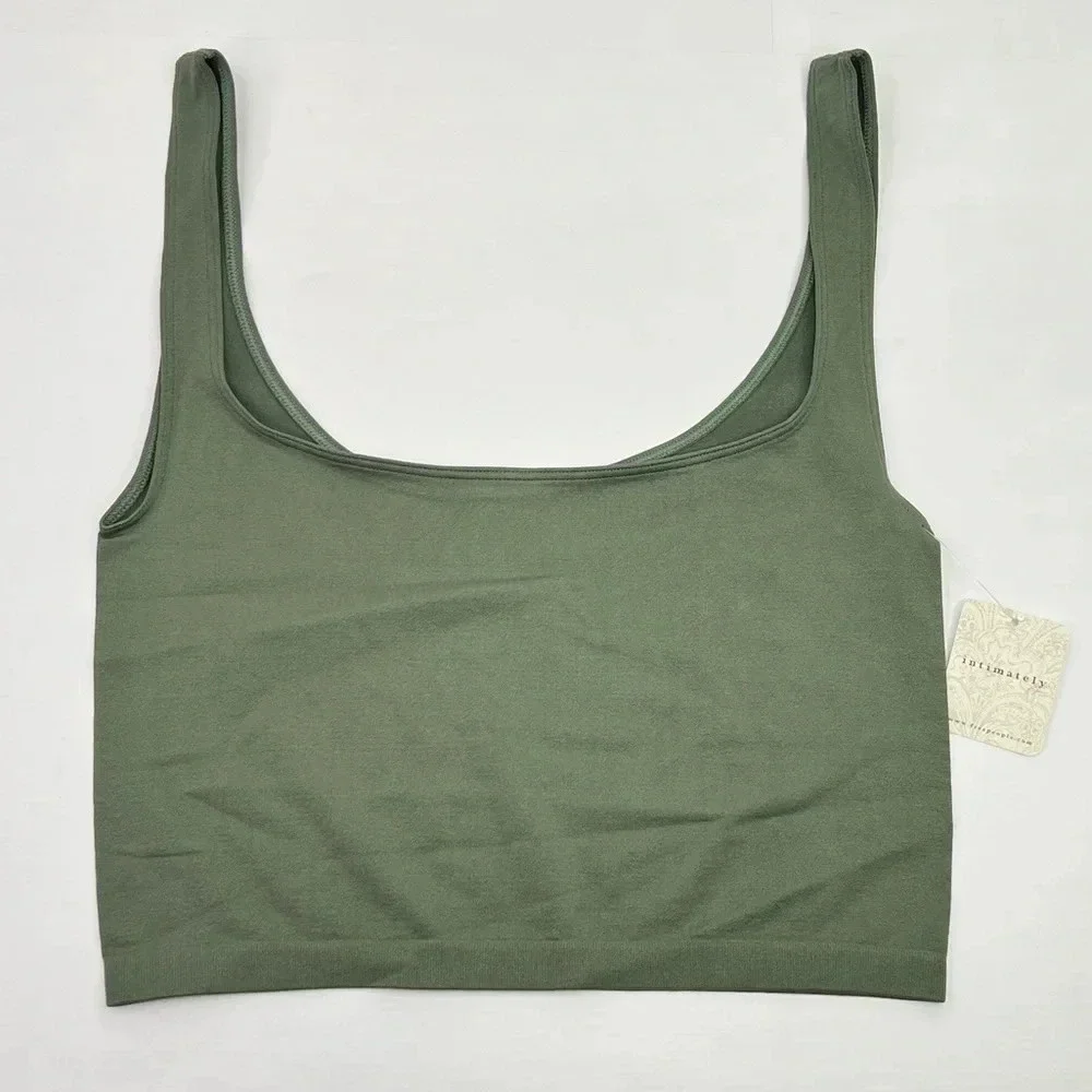 Free People Scoop Neck Crop Top